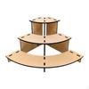 3 Tiers Retail Table Display Stand Holder Versatile Portable Countertop for
