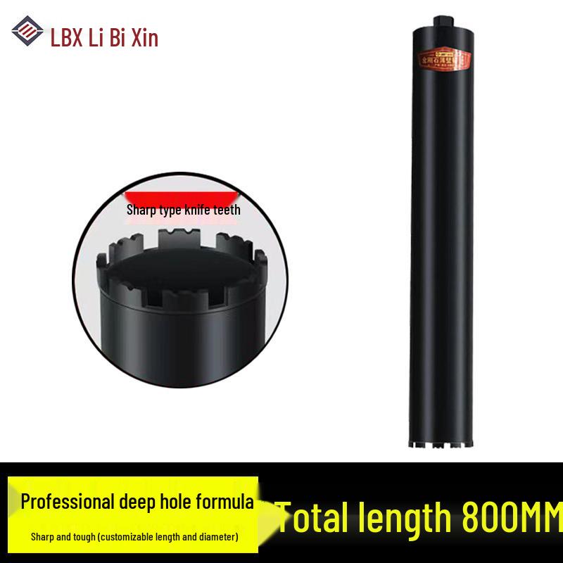 Extended Diamond Core Drill Bit for Concrete, 550/600/800/1000 mm Wall Hole Opener