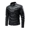 Men's PU Leather Jacket Spring Autumn Casual Vintage Coat Male PU Jacket
