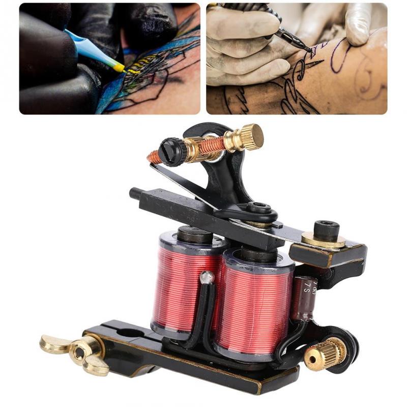 Buy Professional Alloy Tattoo Machine Copper Coils Tattoo Shader