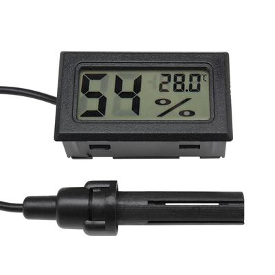 FY-12 Embedded Temperature Humidity Meters Mini Digital Thermometer Gauge LCD Display Hygrometer for Humidors Greenhouse Garden