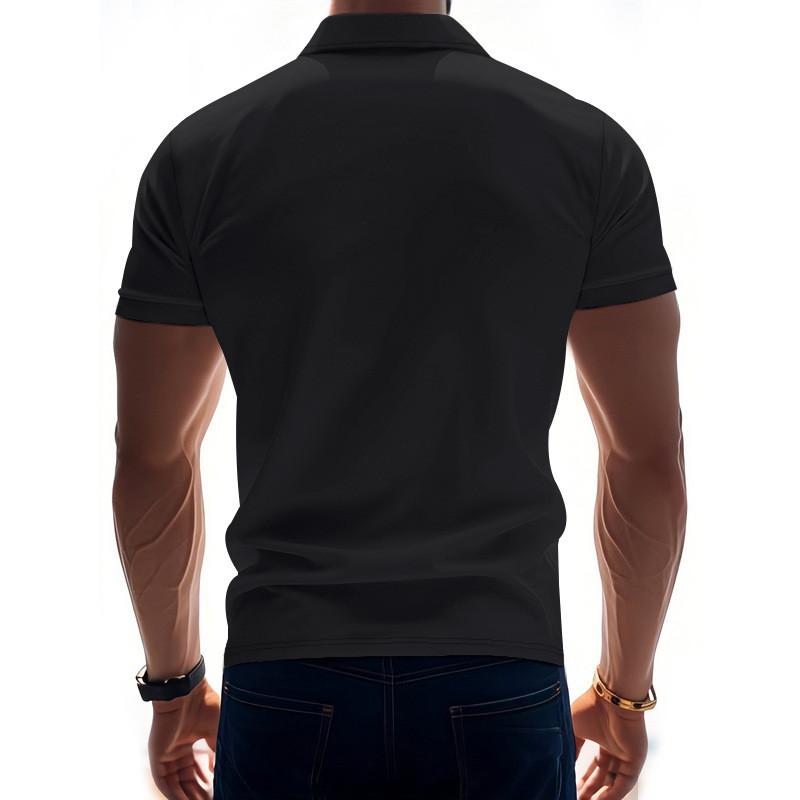 Men's Summer Leisure Culture Breathable Short Sleeved Shirt Top
