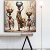 Arte Culturale Africana Etnica Stampe Poster Donna Nera Per Soggiorno Decorazioni per la Casa Ragazza Africana Astratta Pittura su Tela Arte da Parete