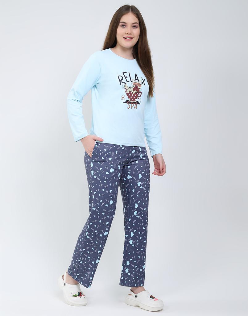 MONTE CARLO Conjunto inferior de manga larga con cuello redondo para mujer