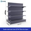 Multifunctional Gray Display Rack for Convenience Stores – Single/Double-Sided Snack Storage Shelf