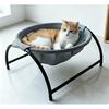 Circular Pet Elevated Bed, Cat Bed Net, Breathable Small Dog and Cat Hanging Basket Bed, Detachable and Washable Cat Bed