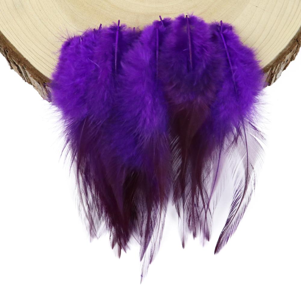 Natural Rooster Feathers 10-15Cm Pretty Chicken Feather For Crafts Jewelry Earring Making Accessory Party Decoration