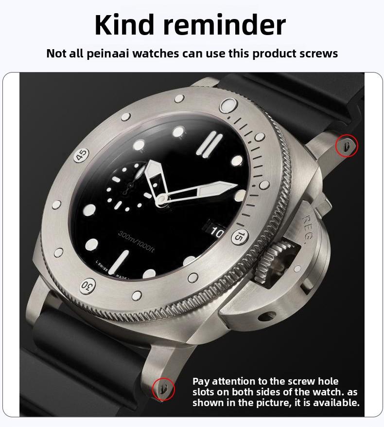 Barretta Filettata in Acciaio Inossidabile Per Cinturino Orologio da Uomo Panerai PAM111/441 Barra di Collegamento Albero di Fissaggio Cinturino Pezzi di Ricambio Strumenti Gratuiti