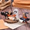 Halloween Dekorationen, Holz, Halloween, Geisterfledermäuse, Ornamente, Halloween, Etageren, Dekorative Ornamente