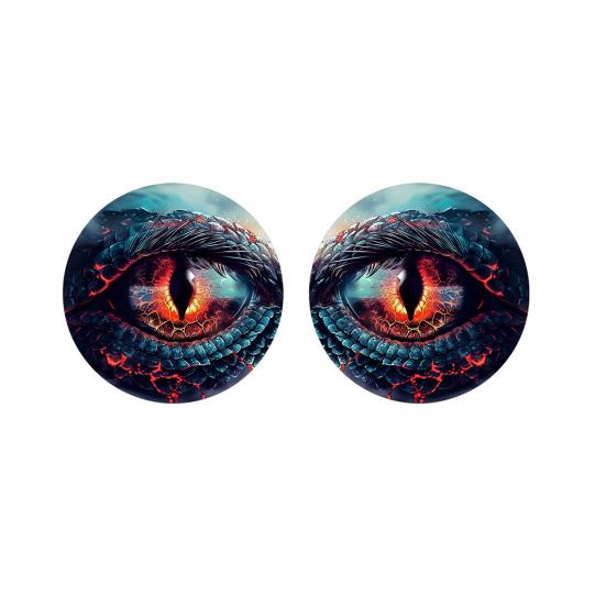 1 Pair Beast Eyes Car Headlight Decals Realistic Reptile Eye Stickers Waterproof PVC Easy Install Unique Car Accessories for Trucks &