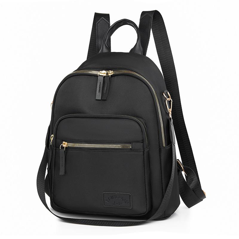 Женский рюкзак большой емкости для путешествий, однотонный школьный рюкзак чёрный