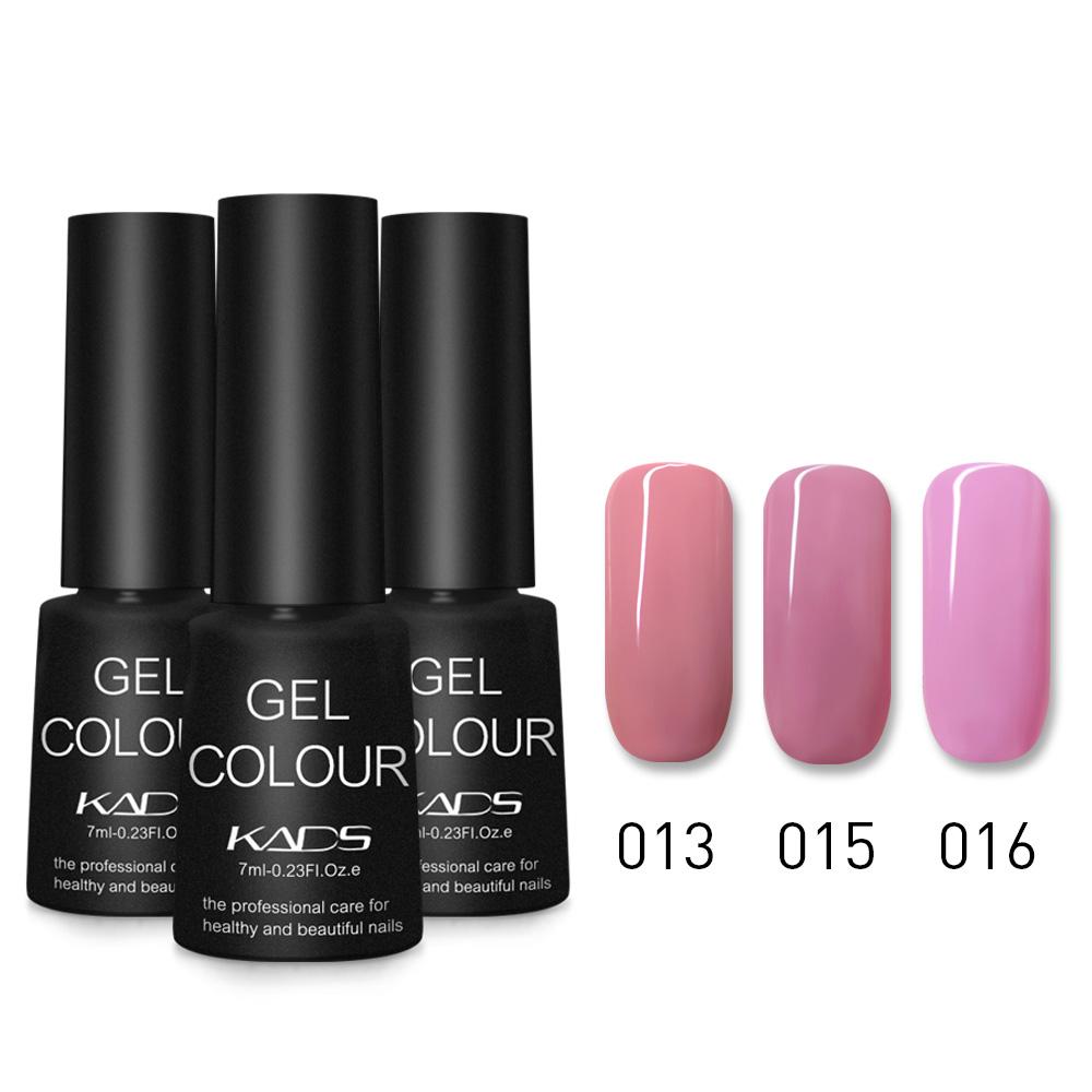 kads 3 buc/set Oja Gel de Unghii UV LED Soak Off Gel Lac de Unghii pentru Manichiură 7ml Semi Permanent Vernis Lac UV