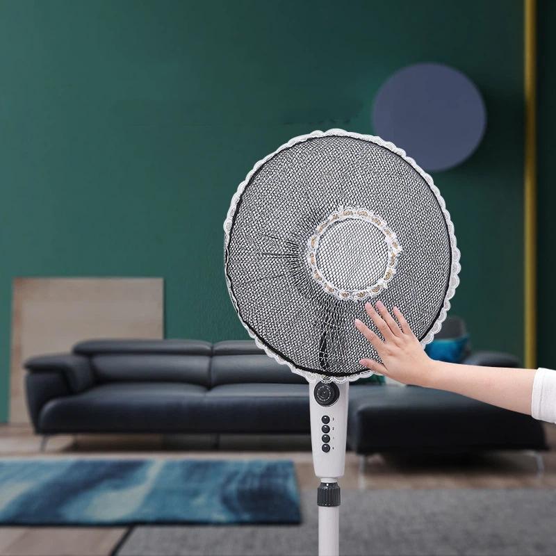 Fan Safety Mesh Cover 40/45cm Anti-Pinch Hand Dustproof Protective Net Breathable Guard for Home Living Room