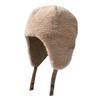 No Brimless Niche Goat Cake Wool Ear Protection Winter Warm Plush Hat Windproof Ski Hat Cold Hat