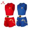 Unisex Martial Arts Training Suit Sanda Kickboxing Breathable Sports Uniform Men Women Red Blue Set