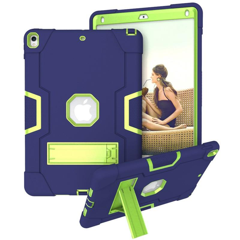 Shockproof TPU Case With Stand IPad Air 3 2019 Pro 10.5 11 Inch 9.7 Anti-Slip Dual-Tone Cover