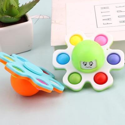 Gyroskop na končeky prstov proti tlaku push bubble Fidget Spinne hračka na stláčanie s meniacou sa tvárou detská chobotnica na končeky prstov bublinková hudba