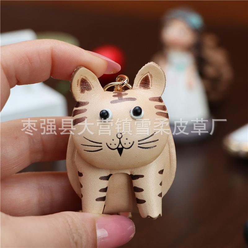 Leather Rope Model, First Layer Cowhide, Twelve Zodiac Signs, Small Mouse, Cow, Tiger, Rabbit, Dragon, Snake, Horse, Sheep, Dog, Pig, Cute Bag Pendant
