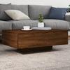 Moderner, Minimalistischer Und Eleganter Couchtisch Mit LED-Lampe, Beistelltisch Für Das Wohnzimmer, Niedriger Ablagetisch, 85x55x31 Cm