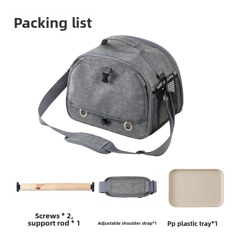 Portable parrot carrier bag, breathable outdoor bag for small sun conures and budgies