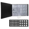 240 Pockets Coin Album Pu Leather Coin Collection Album With Clear Protective Pockets And Large Capacity