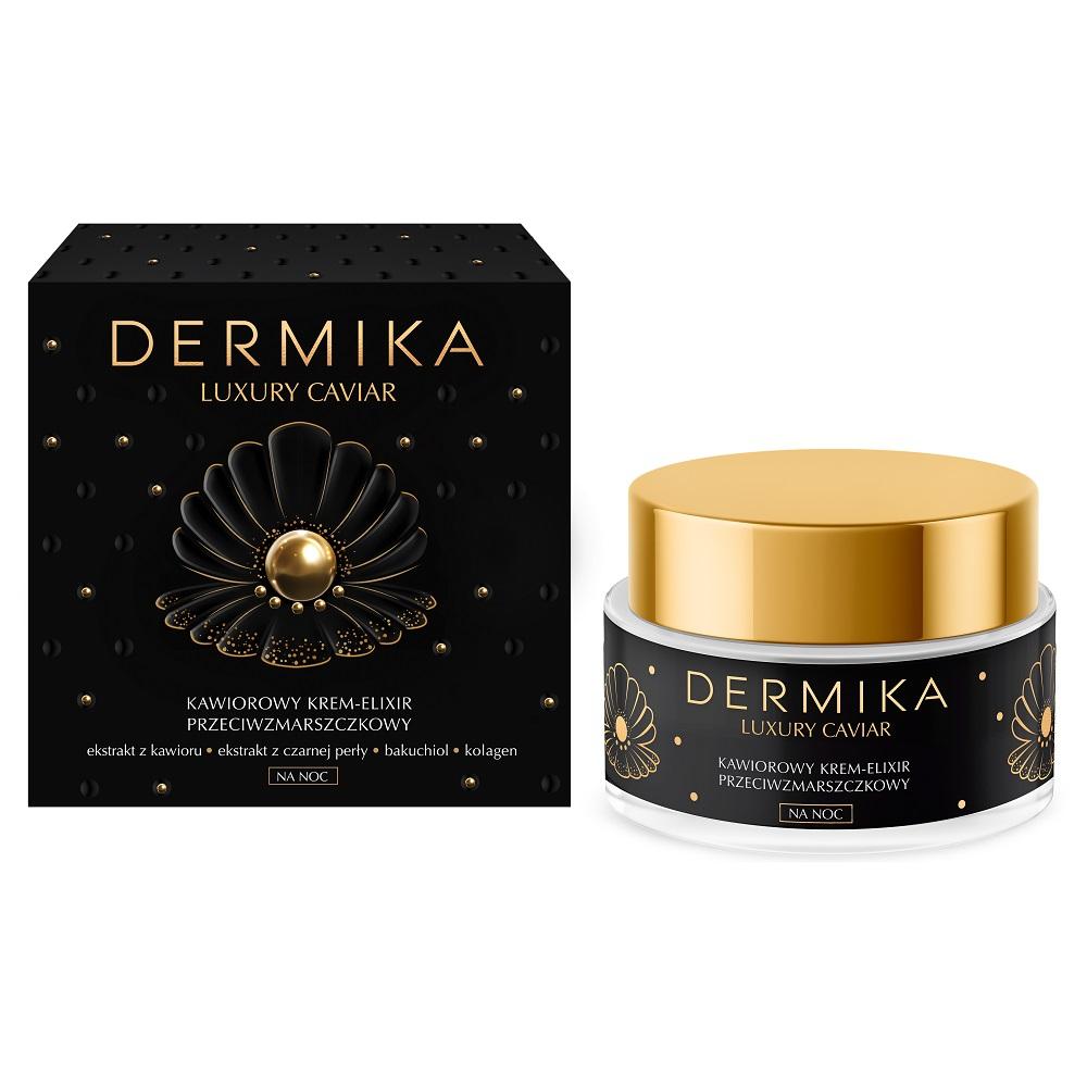 Dermika Prestige Caviar Infused Night Cream - Advanced Anti-Aging Solution, 50ml