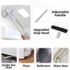 Long Handle Bathroom Cleaning Brush With Soft Scratch Free Scrub Pad For Bathtub Tile Sink Cleaning