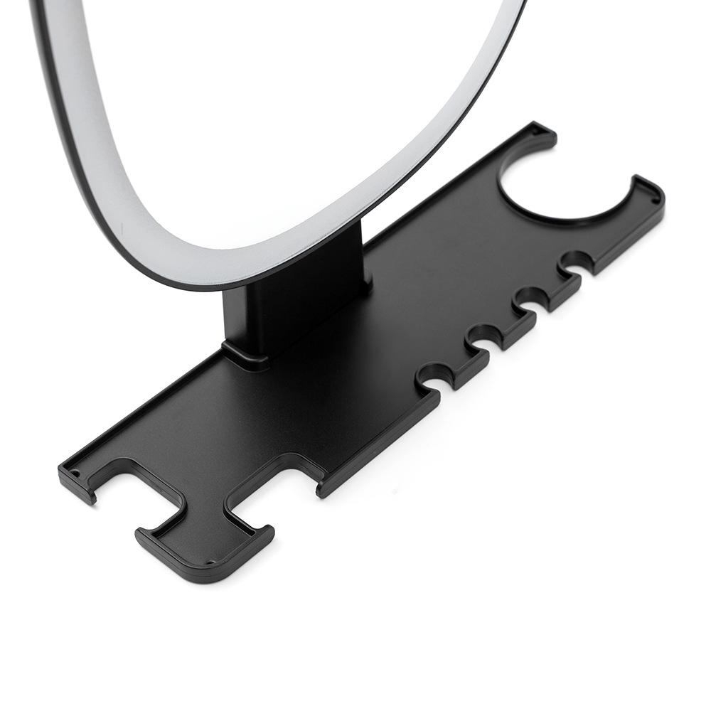 Shower-Proof LED Makeup & Shaving Mirror with Anti-Fog, Storage Shelf & Hooks