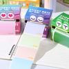 Cartoon Memo Pad Paper Pull Out Design Dopamine Sticky Notes Pearlescent Transparent Self-Adhesive Student Mistake Notepads