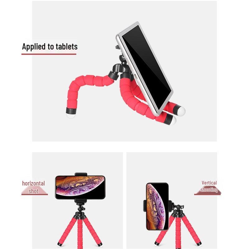 Octopus Sponge Desktop Tripod - Portable Phone Holder for Live Streaming and Video Shooting