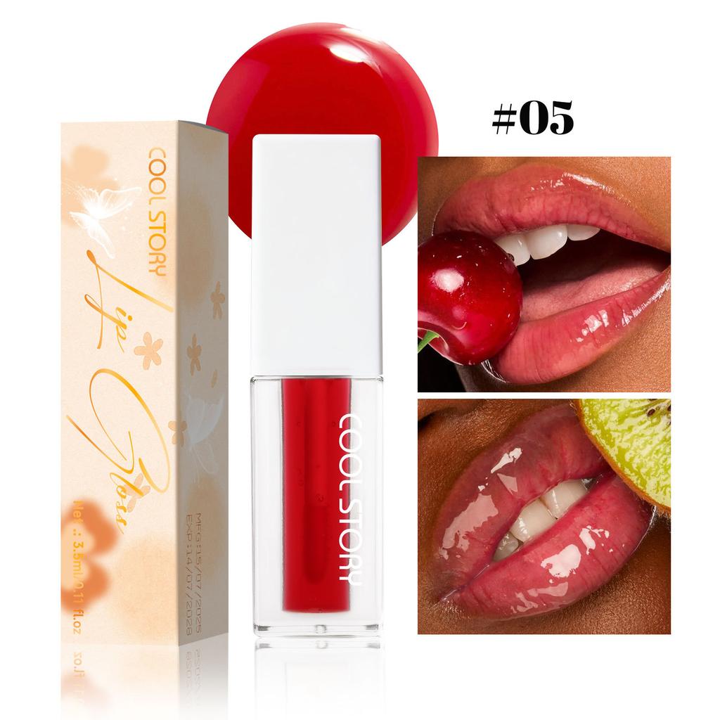 Shimmer Lip Oil Tinted for Fuller Lip Effect, Collagen Lip Gloss, Moisturizing Lip Care Extreme Volume Lip Essence Lips Enhancer