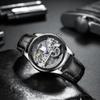 AILANG New Automatic Skeleton Mechanical Watch Men Korean Fashion Waterproof Men's Mechanical Watch