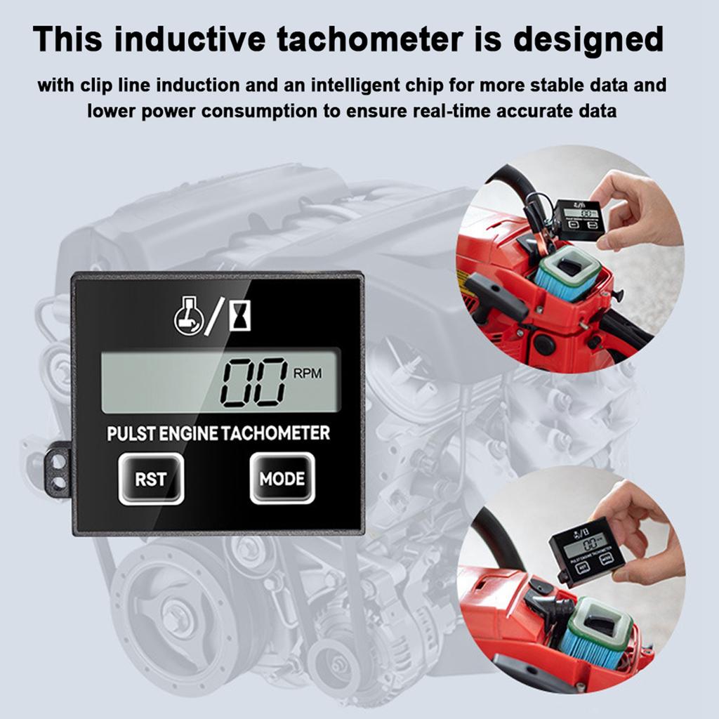 Digital Tachometer 100 30000RPM LCD Display Small Digital Engine Tachometer for Chainsaw