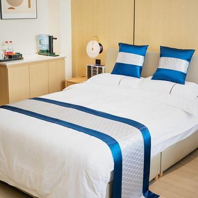1pcs Hotel Homestay Bed Flag Bedding Light Luxury Solid Color Bed Tail Towel Soft and Comfortable Multifunctional Dust-proof Cloth Bed Runners
