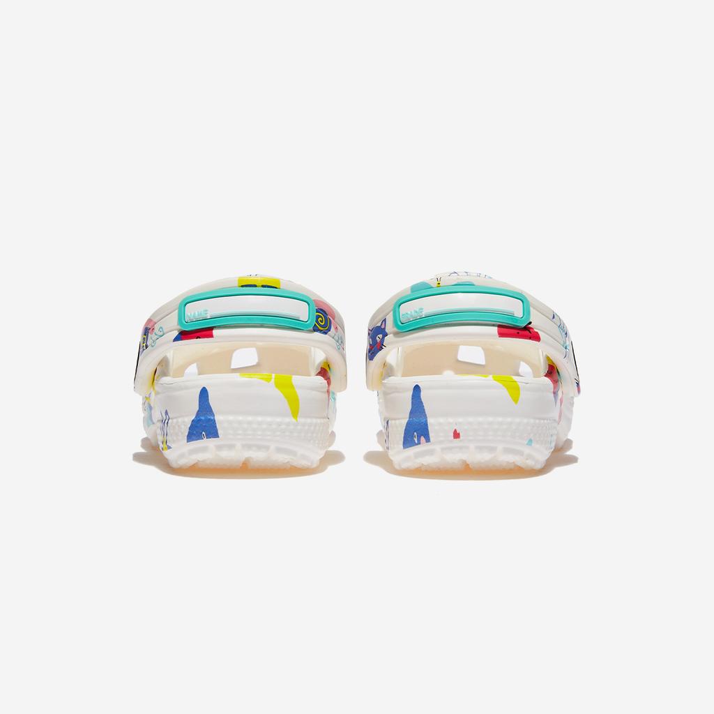 [Crocs] Classic Doodle Print Clog Toddler, CRS210357, 1010107512, Popular Korean Shoes