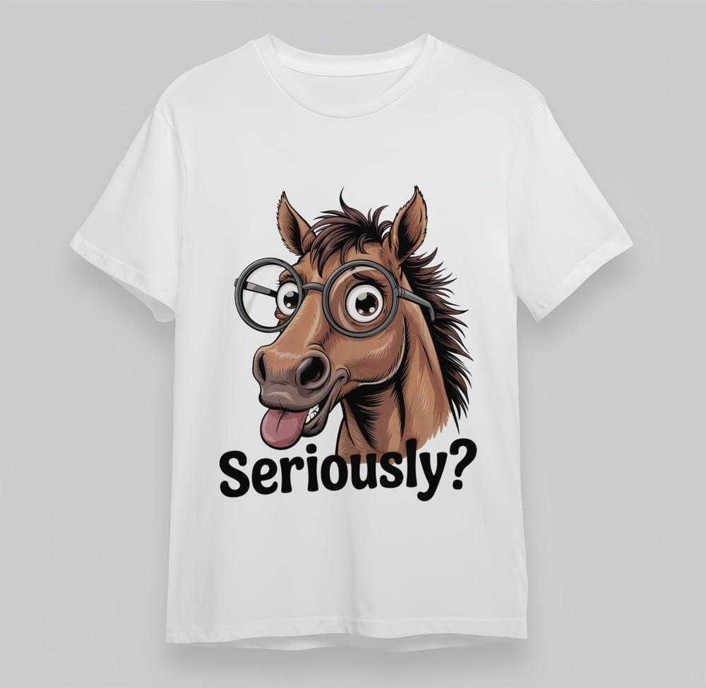 

Men s Plus Size T-Shirt With Sarcastic Pony Glasses Graphic 100% Cotton Top USA S