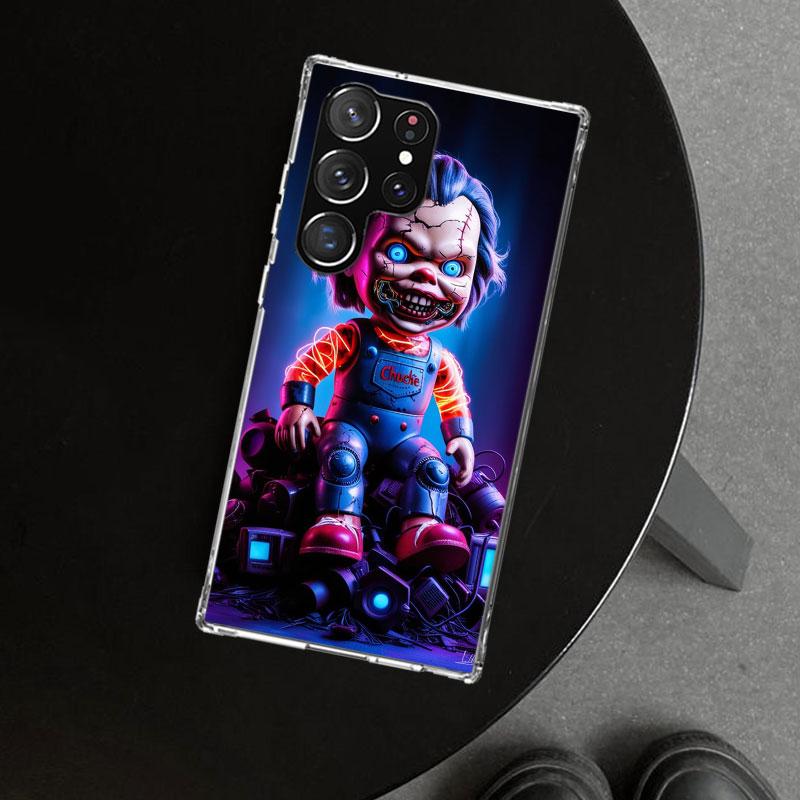 Chucky Doll Horror Movie Phone Case Cover for Samsung Galaxy S26 S25 Edge S24 S23 Ultra S22 Plus S21 FE S20 + Art Customized Fun