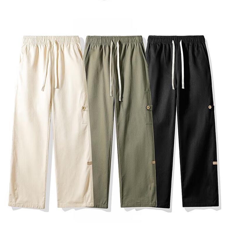 Men's American Style Loose Fit Cotton Cargo Pants
