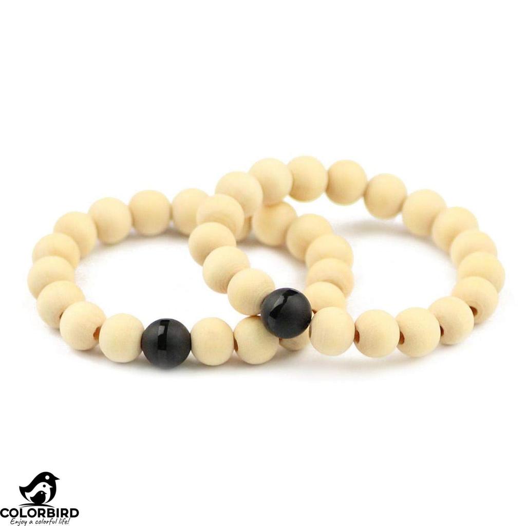 COLORBIRD Wood Beads Handmade Accessories Parts Crafts Necklaces Craft Supplies Bead Accessories (25mm 25pcs)