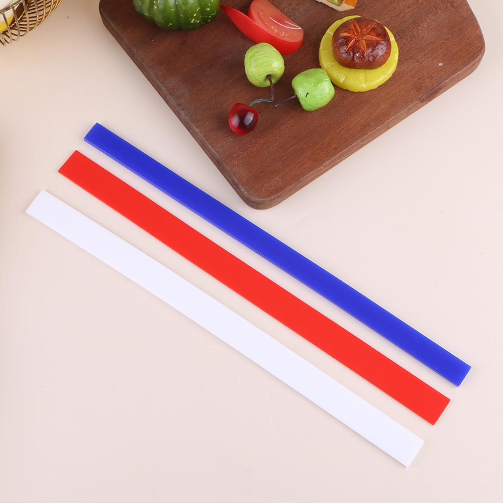 6Pcs Silicone Rolling Pin Guides Rolling Strips 2/4/6mm Dough Thickness Rails Measuring Dough Strips for Dough Pastry Cookie