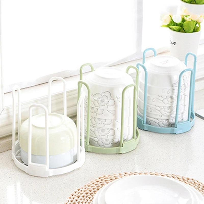 Dinnerware Bowl Plate Holder Drain Rack Storage Stand Drying Shelf Disassemble Kitchen Storage Rack Drainer Display Organizer