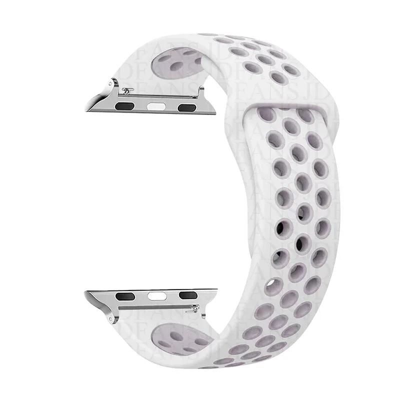 Sport Loop Strap für Apple Watch Band Ultra 2 49 mm 44 mm 40 mm 41 mm 45 mm 42 mm 38 mm Silikonarmband iWatch Serie 9-8-7 6 5 4 SE