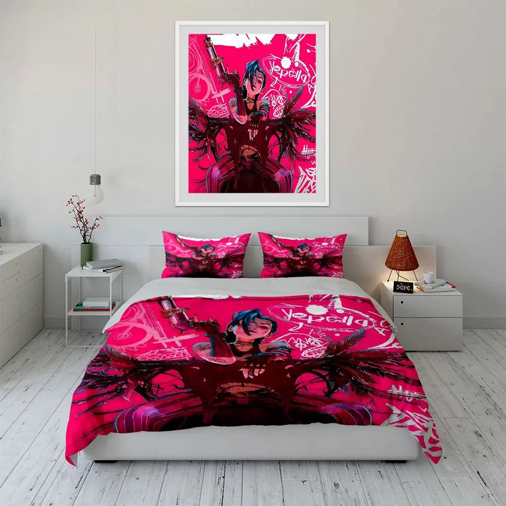 "Anime character Bold Character Art Decor Set" Soft Comfortable Duvet Cover Bedding Set Included 1*Duvet Cover & 2*Pillowcases