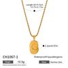 Chen He explosion hollow star moon necklace simple popular stainless steel collarbone chain niche design titanium steel necklace decoration