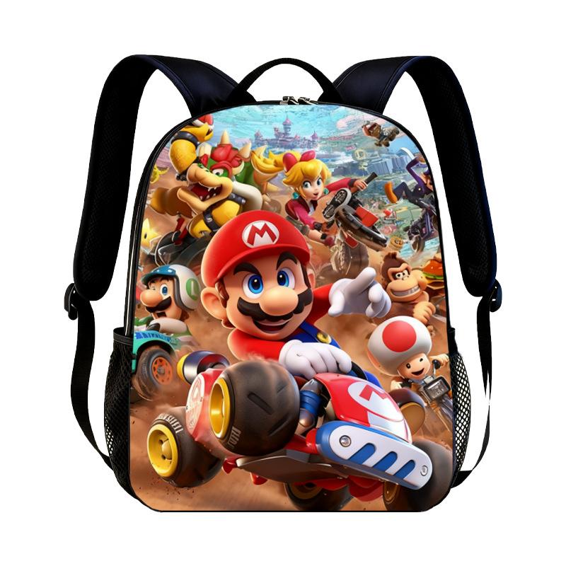 Νέο Σακίδιο Νηπιαγωγείου Super Mario Παιδικό με Εκτύπωση Mario Καθημερινό Casual Σακίδιο για Αγόρια Κορίτσια