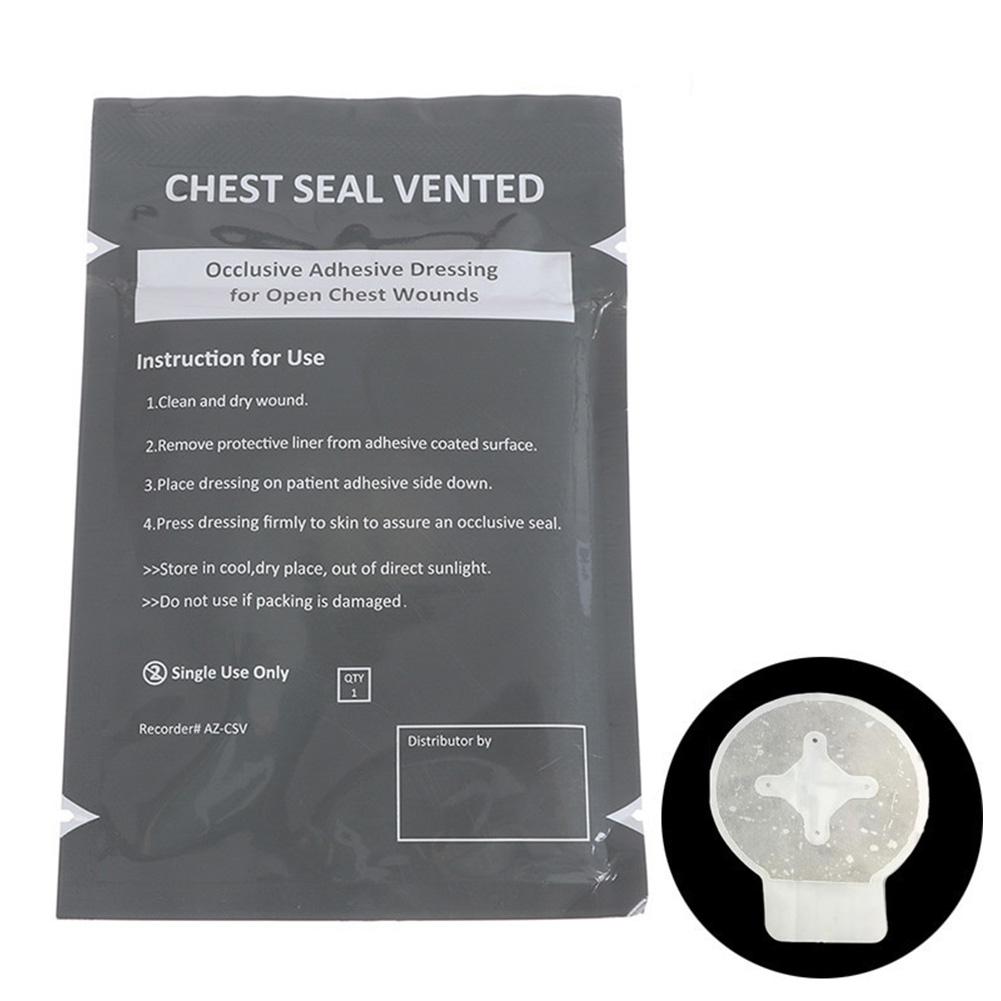 

1 шт. Североамериканский спасательный нагрудный уплотнитель Hyfin, вентилируемый нагрудный уплотнитель для оказания первой помощи на открытом воздухе With hole