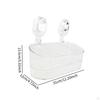 Suction Cup Shower Shelf Bathroom Organizer Modern Detachable Multifunctional Wall Mounted