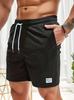 Pantaloncini Sportivi da Uomo in Velluto a Coste Monocolore con Lacci 2026