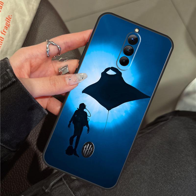 Animal Manta Ray Case For ZTE Nubia RedMagic 11 10 Pro Plus 9 8 9S 8S 10S Pro 5G 5S 6S 7S 6 7 Pro 11 Air Cover