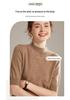 Lekasha Women's 100% Pure Cashmere Half-High Collar Sweater for Autumn and Winter